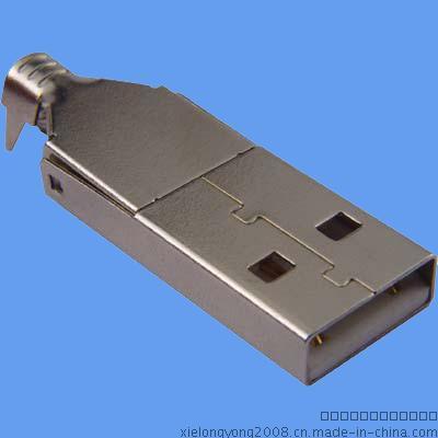 连接器 USB A/F 焊线式